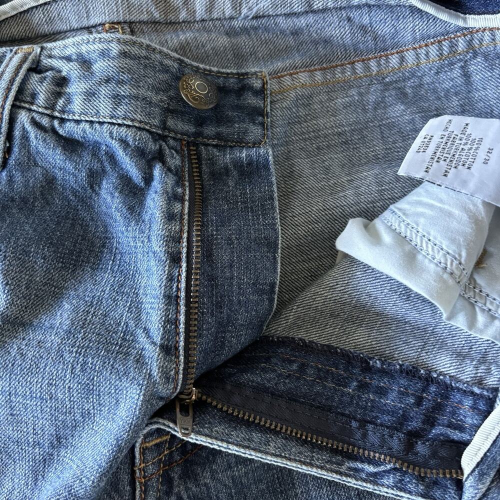 VTG Mark Ecko Jeans Mens 32x30 Y2K No 72 Times Square Blue Regular Cut Skull - Picture 7 of 15